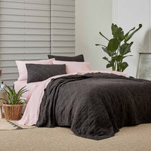 Load image into Gallery viewer, Linen Quilted Shams